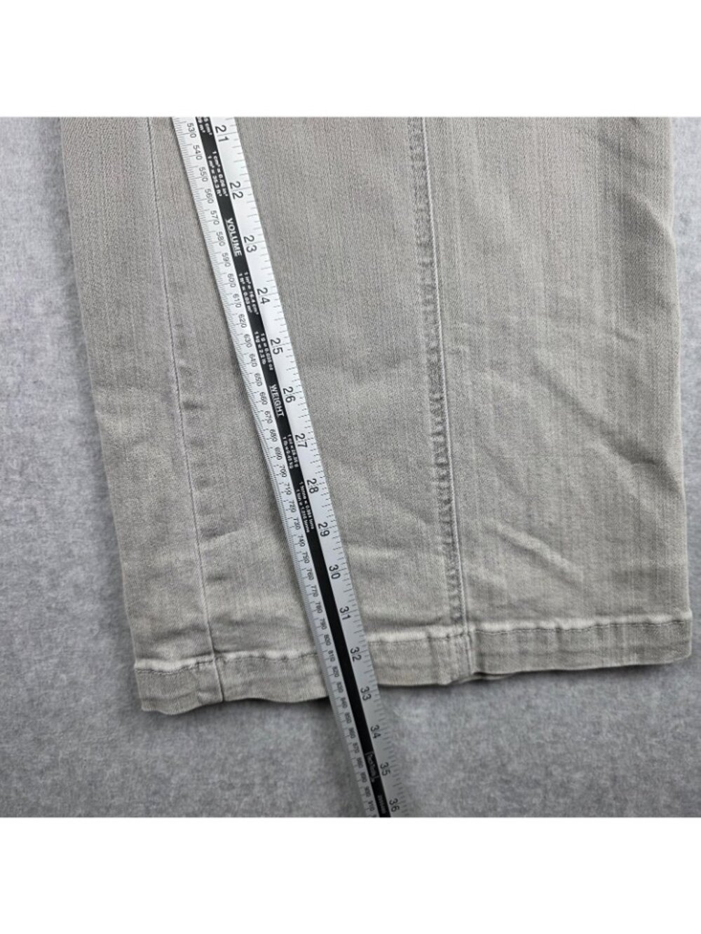 Judy Blue Jeans Womens 15/32 High Rise Wide Leg Gray Stretch Denim Pants - Picture 8 of 10